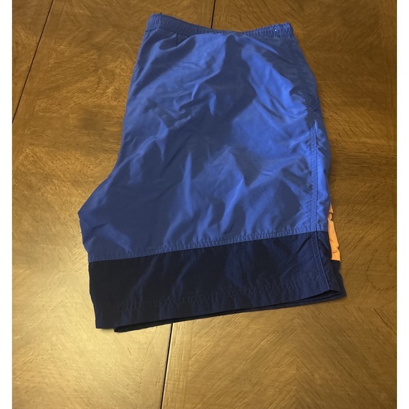 VTG Eddie Bauer EBTEK Men's L Blue Orange Shorts Swimming Trunks CA00665 WPL9647 - Picture 11 of 13